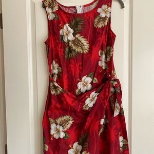 Vintage Sarong Tie Floral Dress from Hawaii